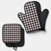 Buffalo-Karo Ofenhandschuh & Topflappen-Set (Vorderseite/Rückseite)