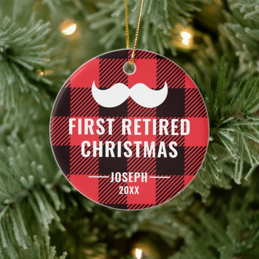 Buffalo Karo Personalisierte Altersvorsorge Gesche Keramik Ornament (Baum)