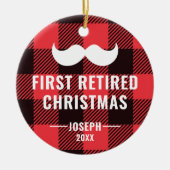 Buffalo Karo Personalisierte Altersvorsorge Gesche Keramik Ornament (Vorne)