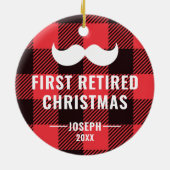 Buffalo Karo Personalisierte Altersvorsorge Gesche Keramik Ornament (Hinten)