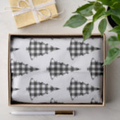 Buffalo Karo Pine Trees Rustikal Seidenpapier (Geschenk)