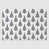 Buffalo Karo Pine Trees Rustikal Seidenpapier (Vorderseite)