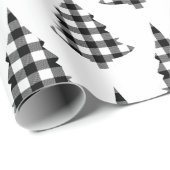 Buffalo Karo Pine Trees Rustikales Packpapier (Rolleneckpunkt)