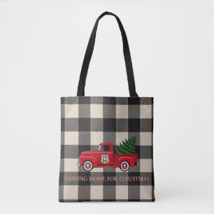 Buffalo-Karo-Plaid-Weihnachtseinkaufstasche Tasche