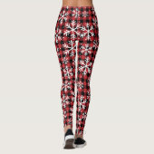 Buffalo-Karo-Plätzchen-Wintermuster Leggings (Rückseite)