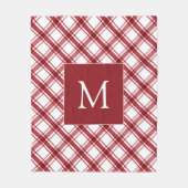 Buffalo Karo Red Blanket Fleecedecke (Vorderseite)