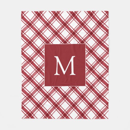 Buffalo Karo Red Blanket Fleecedecke (Vorderseite)