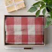 Buffalo Karo Red Decoupage Seidenpapier (Geschenk)