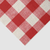 Buffalo Karo Red Decoupage Seidenpapier (Ausschnitt)