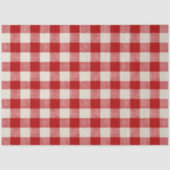 Buffalo Karo Red Decoupage Seidenpapier (Vorderseite)