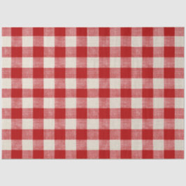 Buffalo Karo Red Decoupage Seidenpapier