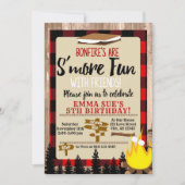 Buffalo Karo Red S mehr Spaß mit Freunden Geburtst Einladung (Vorderseite)