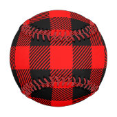 Buffalo Karo Rot und Schwarz Lumberjack Karierte D Baseball (Vorderseite)