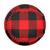 Buffalo Karo Rot und Schwarz Lumberjack Karierte D Baseball (Vorderseite Links)