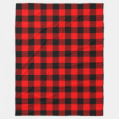 Buffalo Karo Rot und Schwarz Lumberjack Karierte D Fleecedecke (Vorderseite)