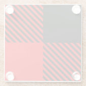 Buffalo Karo Rot und Schwarz Lumberjack Karierte D Glasuntersetzer (Rückseite)