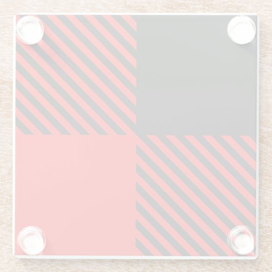 Buffalo Karo Rot und Schwarz Lumberjack Karierte D Glasuntersetzer (Rückseite)