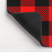 Buffalo Karo Rot und Schwarz Lumberjack Karierte D Mousepad (Ecke)