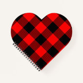 Buffalo Karo Rot und Schwarz Lumberjack Karierte D Notizblock (Vorderseite)