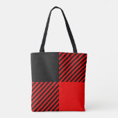 Buffalo Karo Rot und Schwarz Lumberjack Karierte D Tasche (Rückseite)