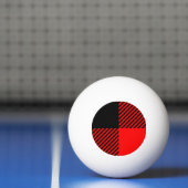 Buffalo Karo Rot und Schwarz Lumberjack Karierte D Tischtennisball (Netto)