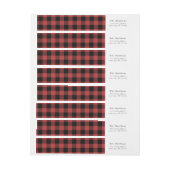 Buffalo Karo Rücksendeadressen-Aufkleber (Bogen)