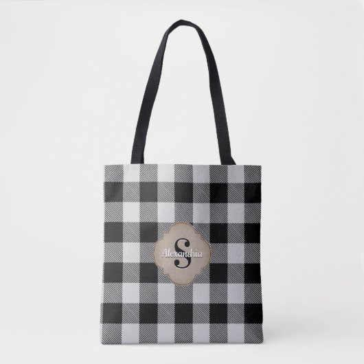 Buffalo Karo Rustikaler Country Chic Tasche (Vorderseite)