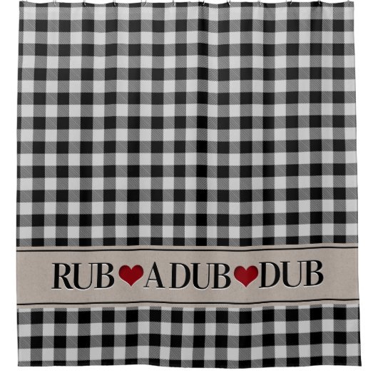 Buffalo Karo Rustikales Land Duschvorhang (Vorderseite)