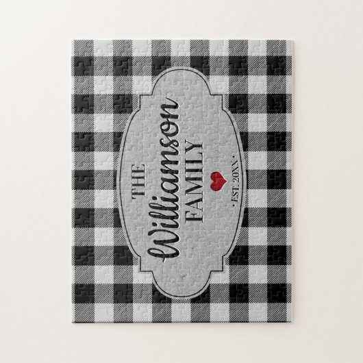 Buffalo Karo Rustikales Landhaus Puzzle (Vertikal)