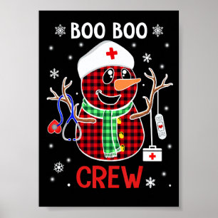 Buffalo-Karo-Schneemann-Krankenschwester-Boo-Boo-C Poster