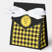 Buffalo Karo - Schwarz und Gelb - 4x2x5 Zent Geschenkschachtel (Vorderseite)