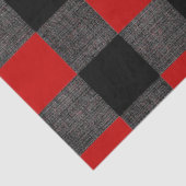 Buffalo Karo Schwarz und Rot Seidenpapier (Ausschnitt)