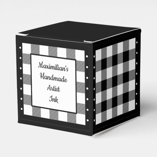 Buffalo Karo - Schwarz und Weiß Classic Geschenkschachtel (Vorderseite)