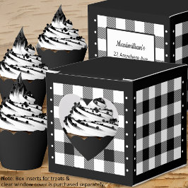 Buffalo Karo - Schwarz und Weiß - Schachtel für He Geschenkschachtel