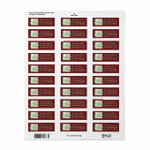 Buffalo Karo Script Botanische Adressenrückgabe (Vorne)