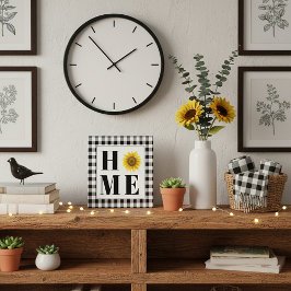 Buffalo Karo Sonnenblume "Zuhause" Fotoplatte