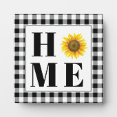 Buffalo Karo Sonnenblume "Zuhause" Fotoplatte (Vorderseite)