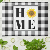 Buffalo Karo Sonnenblume "Zuhause" Geschirrtuch (Gefaltet)