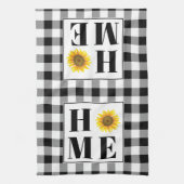 Buffalo Karo Sonnenblume "Zuhause" Geschirrtuch (Vertikal)