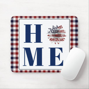 Buffalo-Karo-Sonnenblume "Zuhause" Mousepad