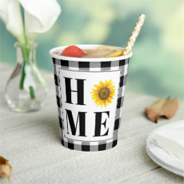 Buffalo Karo Sonnenblume "Zuhause" Pappbecher