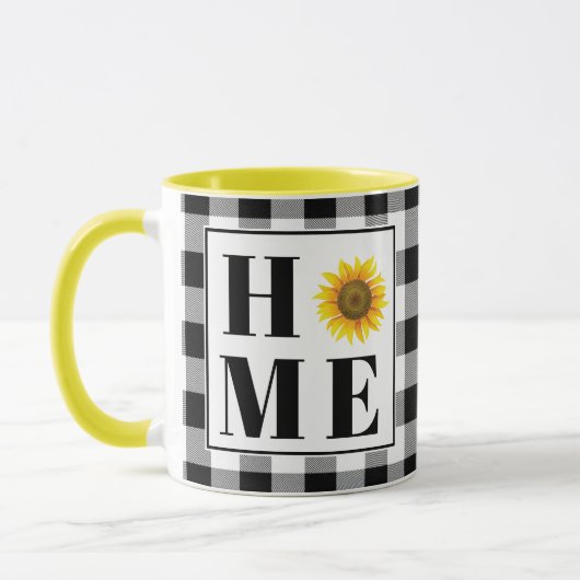 Buffalo Karo Sonnenblume "Zuhause" Tasse (Links)