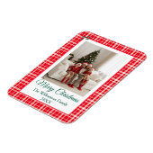 Buffalo Karo Style Foto Rahmen Frohe Weihnachten Magnet (Linke Seite)