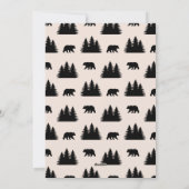 Buffalo-Karo-Wald-Foto Feiertagskarte (Rückseite)