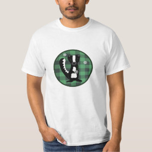 Buffalo-Karo-Waldland-Skunk-Feiertags-T-Shirt T-Shirt