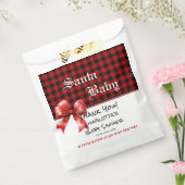 Buffalo-Karo-Wasserfarbe-Rote-Schleife-Baby-Party Geschenktütchen (Versiegelt)