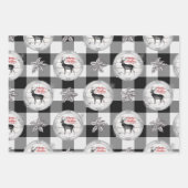 Buffalo Karo Weihnachten Geschenkpapier Set (Vorderseite)
