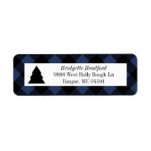 Buffalo Karo Weihnachtsbaum Rücksendeadresse (Vorne)