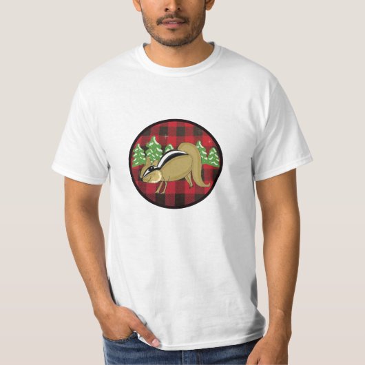 Buffalo Karo Woodland Chipmunk Holiday T - Shirt (Vorderseite)
