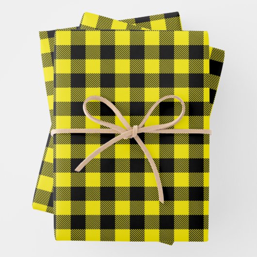 Buffalo Karo Wrapping Paper Sheets Geschenkpapier Set (Beispiel)